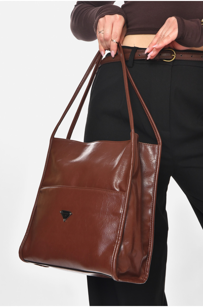 Сумка женская из экокожи терракотового цвета МН-39981 210590