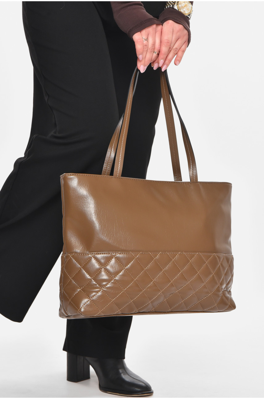 Сумка женская из экокожи цвета хаки МН-6340 210604