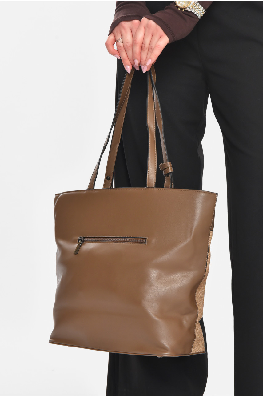 Сумка женская из экокожи цвета хаки МН-39997 210616