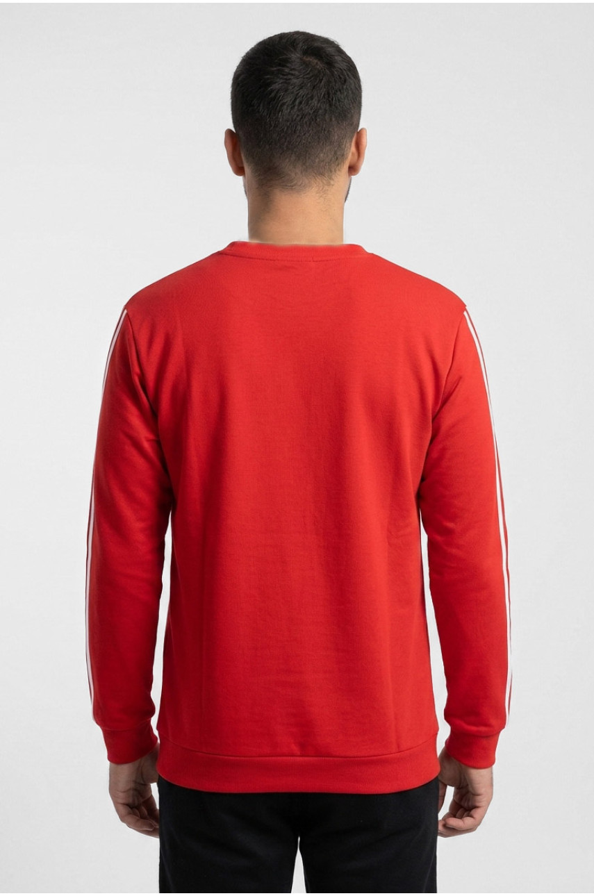 Світшот чоловічий червоного кольору з принтом 7719 210618