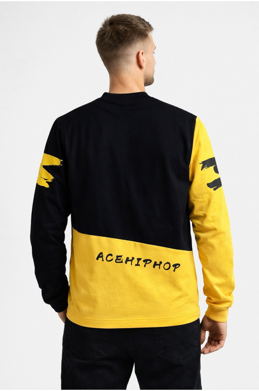 Свитшот мужской черного цвета с принтом 7713 210628