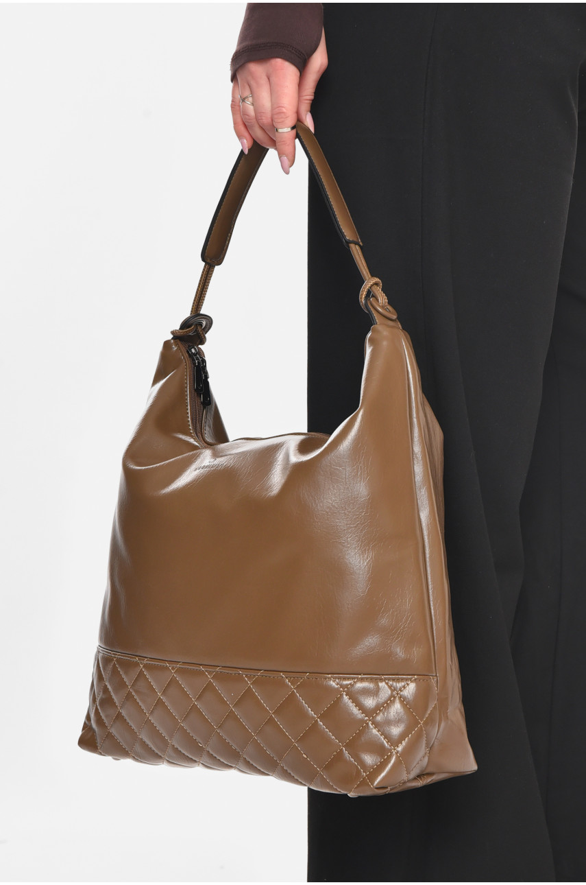 Сумка женская из экокожи цвета хаки МН-39983 210630