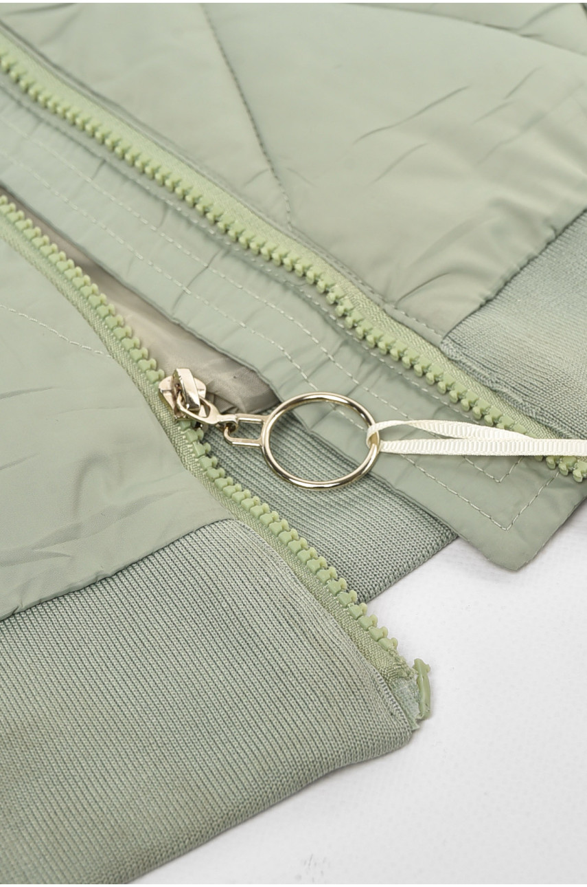 Куртка жіноча демісезонна м'ятного кольору Уцінка 191 210676