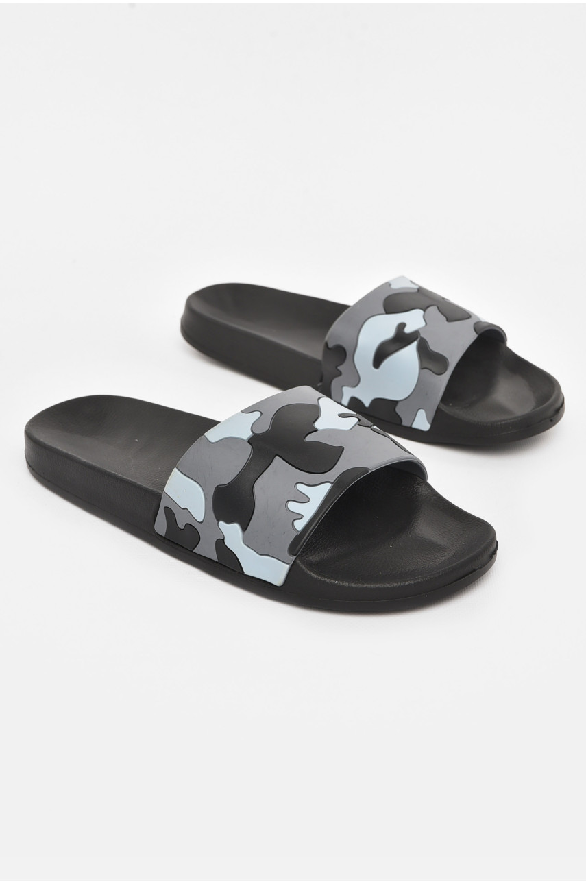 Шлепки мужские серого цвета м208 210701 Шлепки мужские серого цвета м208 210701