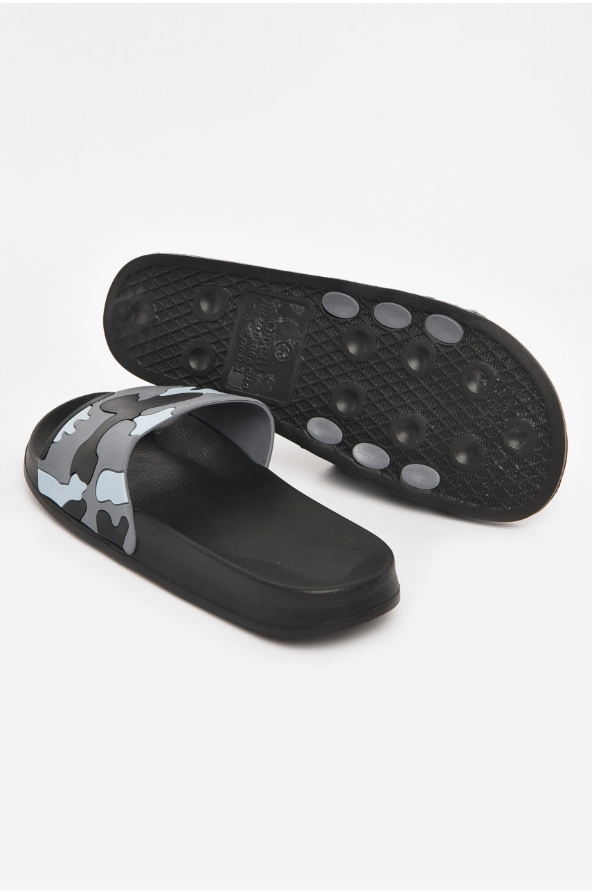 Шлепки мужские серого цвета м208 210701 Шлепки мужские серого цвета м208 210701