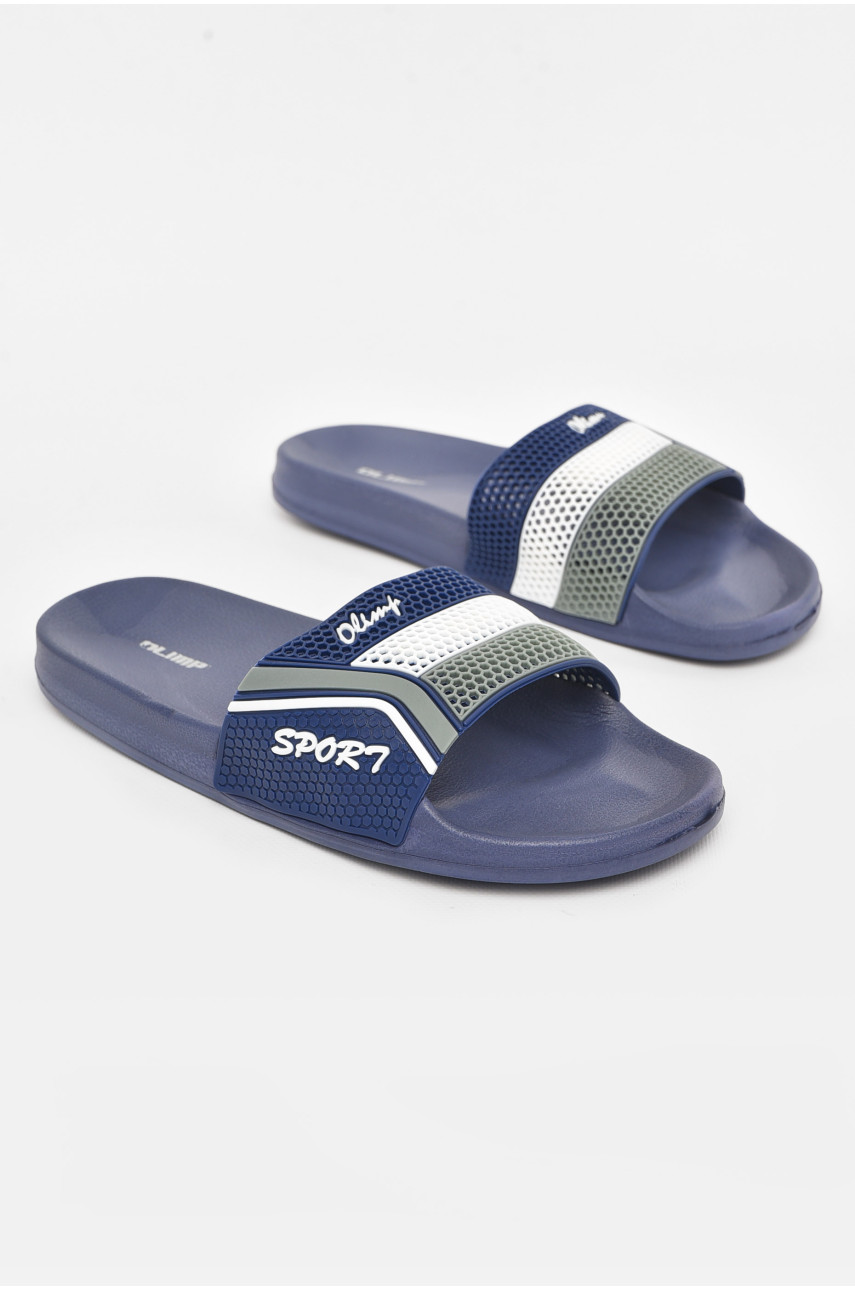 Шлепки мужские синего цвета м231 210702 Шлепки мужские синего цвета м231 210702