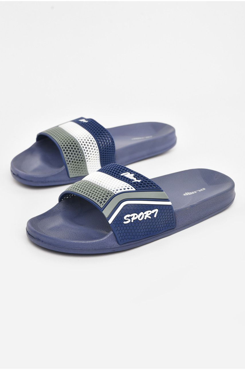 Шлепки мужские  синего цвета м231 210702