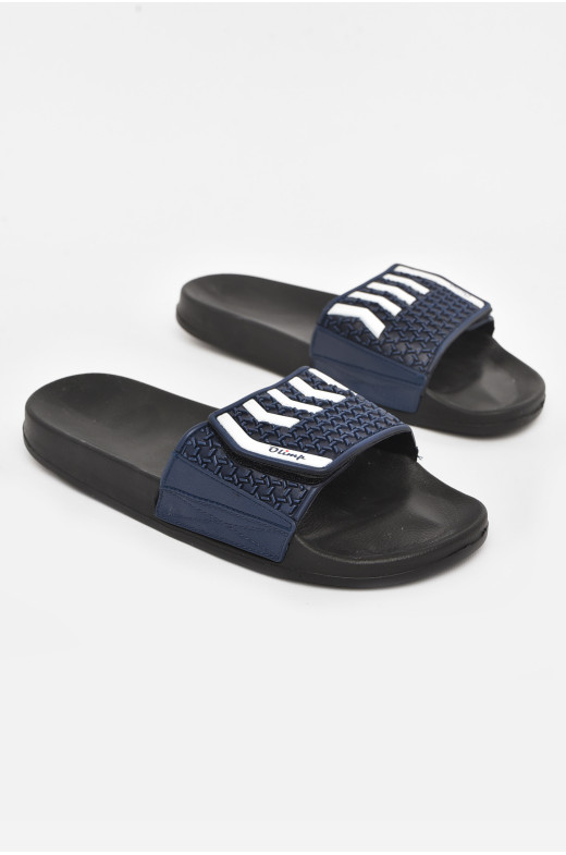 Шлепки мужские  синего цвета 211 210703