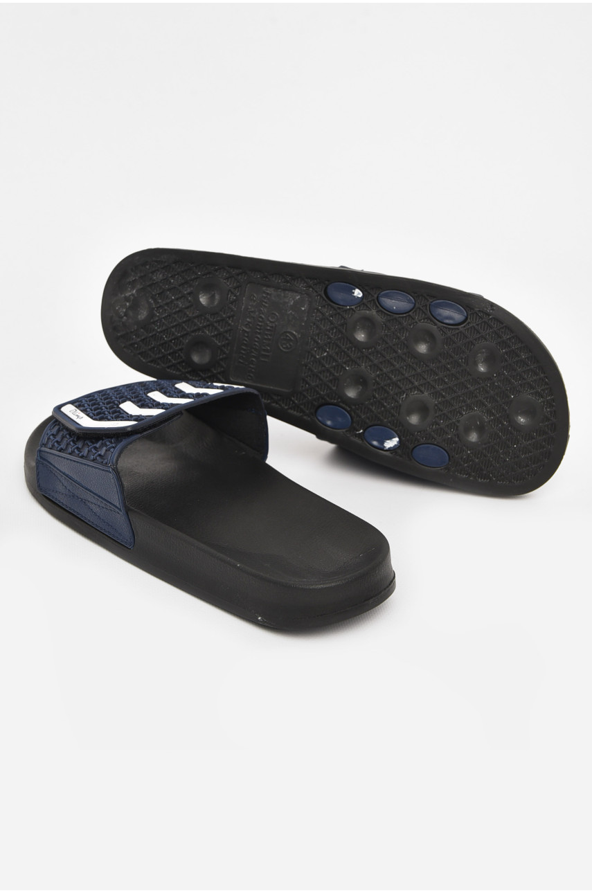 Шлепки мужские синего цвета 211 210703 Шлепки мужские синего цвета 211 210703