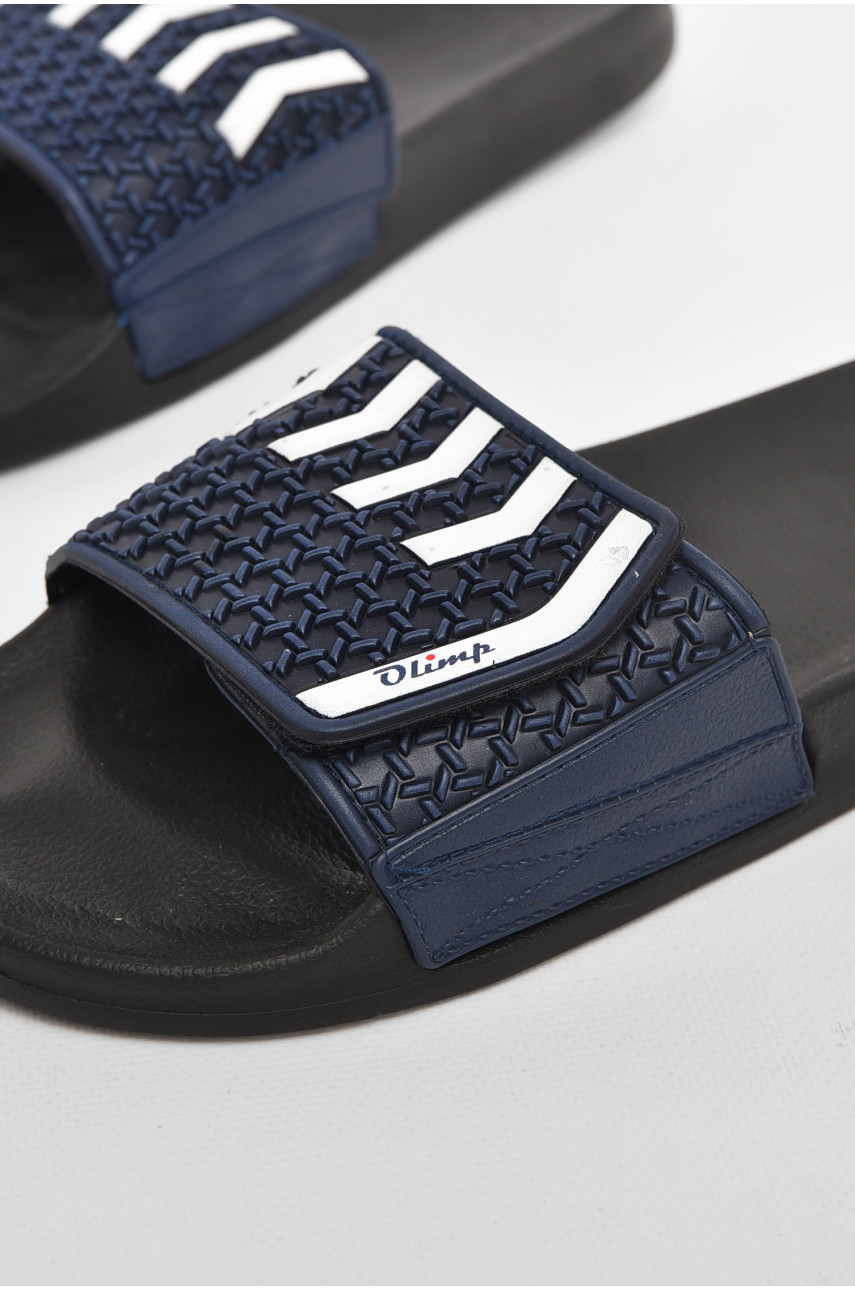 Шлепки мужские синего цвета 211 210703 Шлепки мужские синего цвета 211 210703