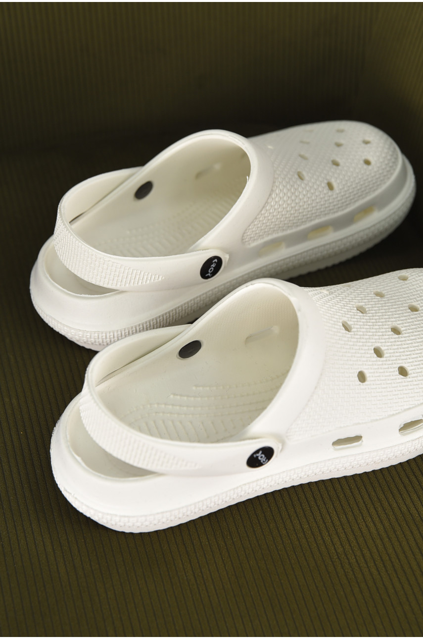 Кроксы женские белого цвета С-98 210778