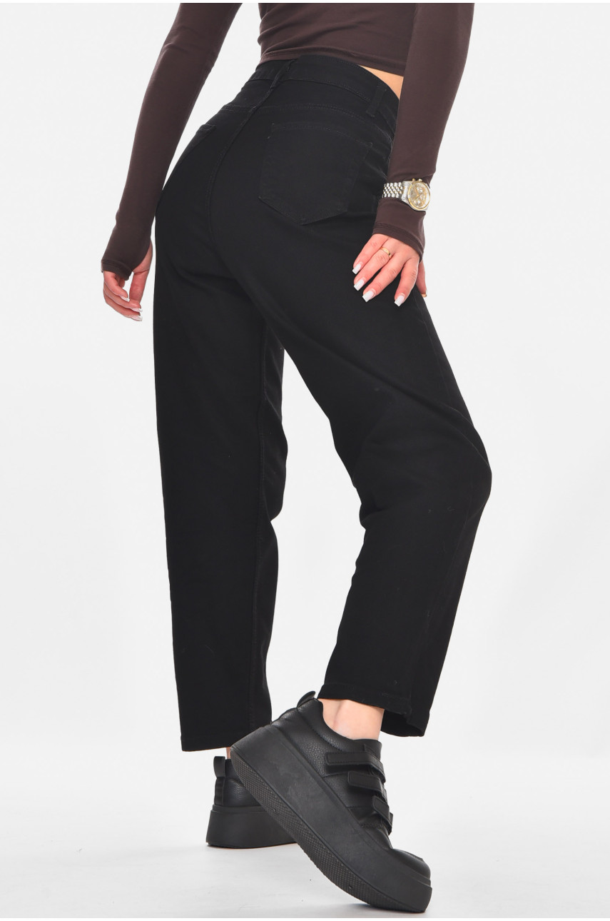 Джинсы женские однотонные черного цвета 1999 210785