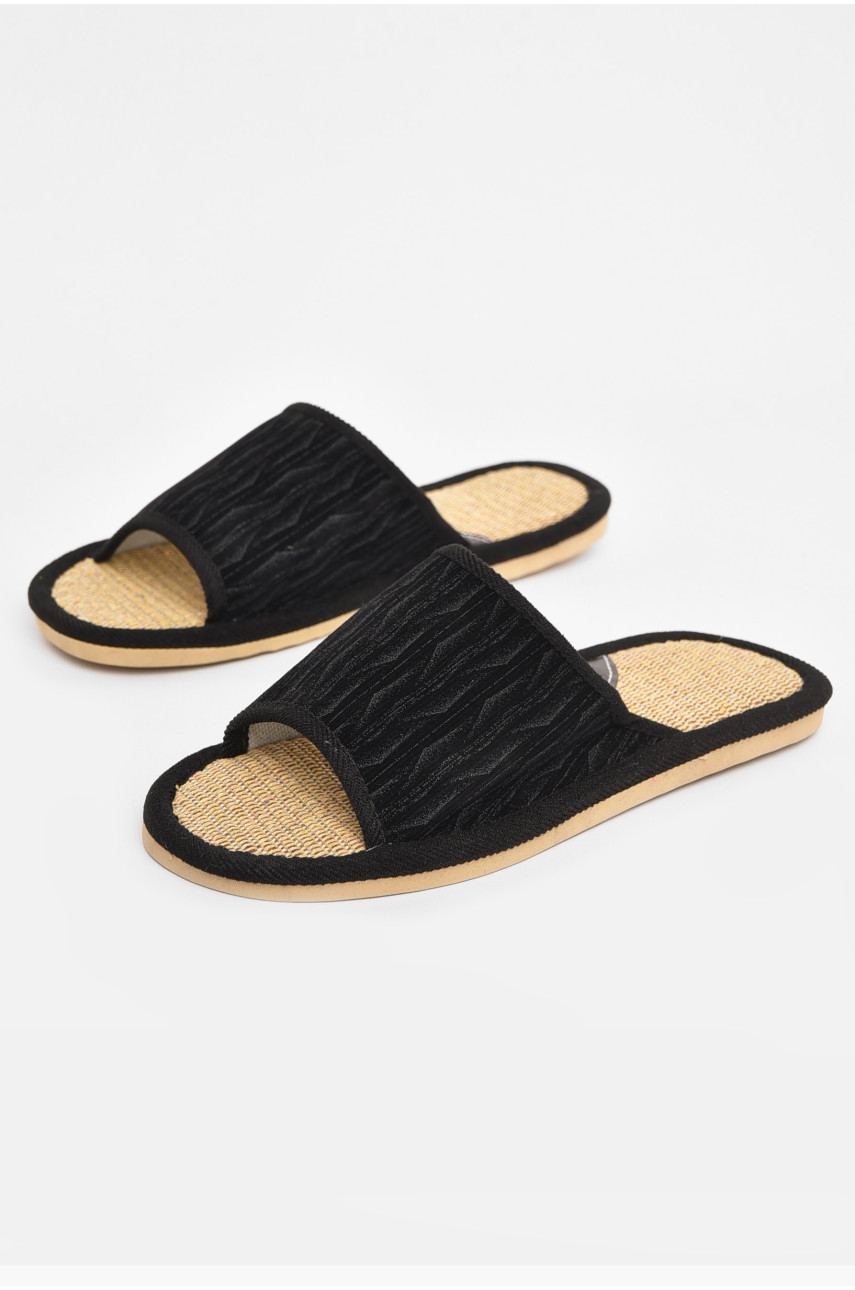 Капці кімнатні чоловічі чорного кольору В60 210786