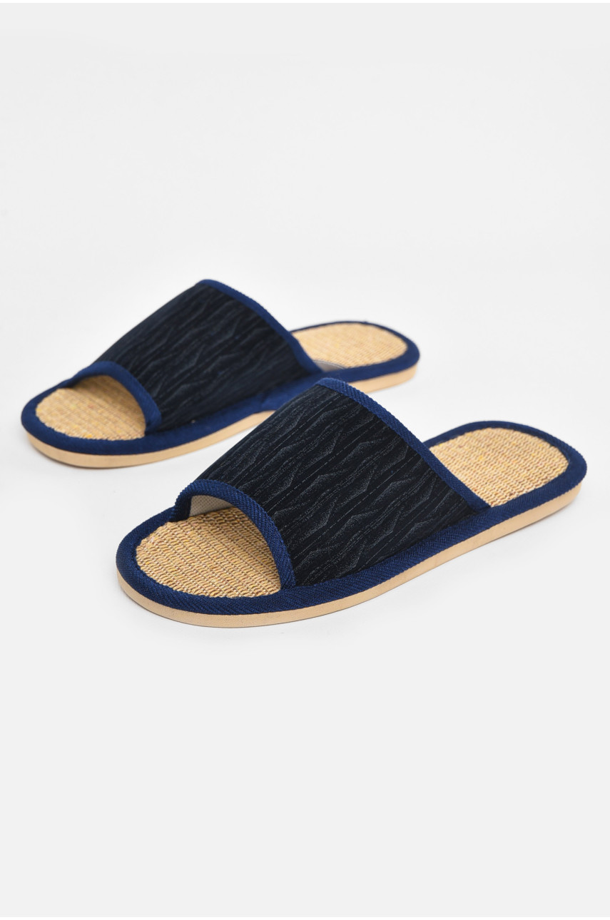 Капці кімнатні чоловічі синього кольору В60 210787