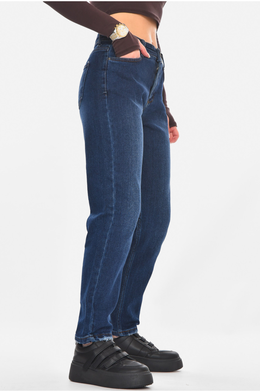 Джинсы женские однотонные синего цвета 1968 210792