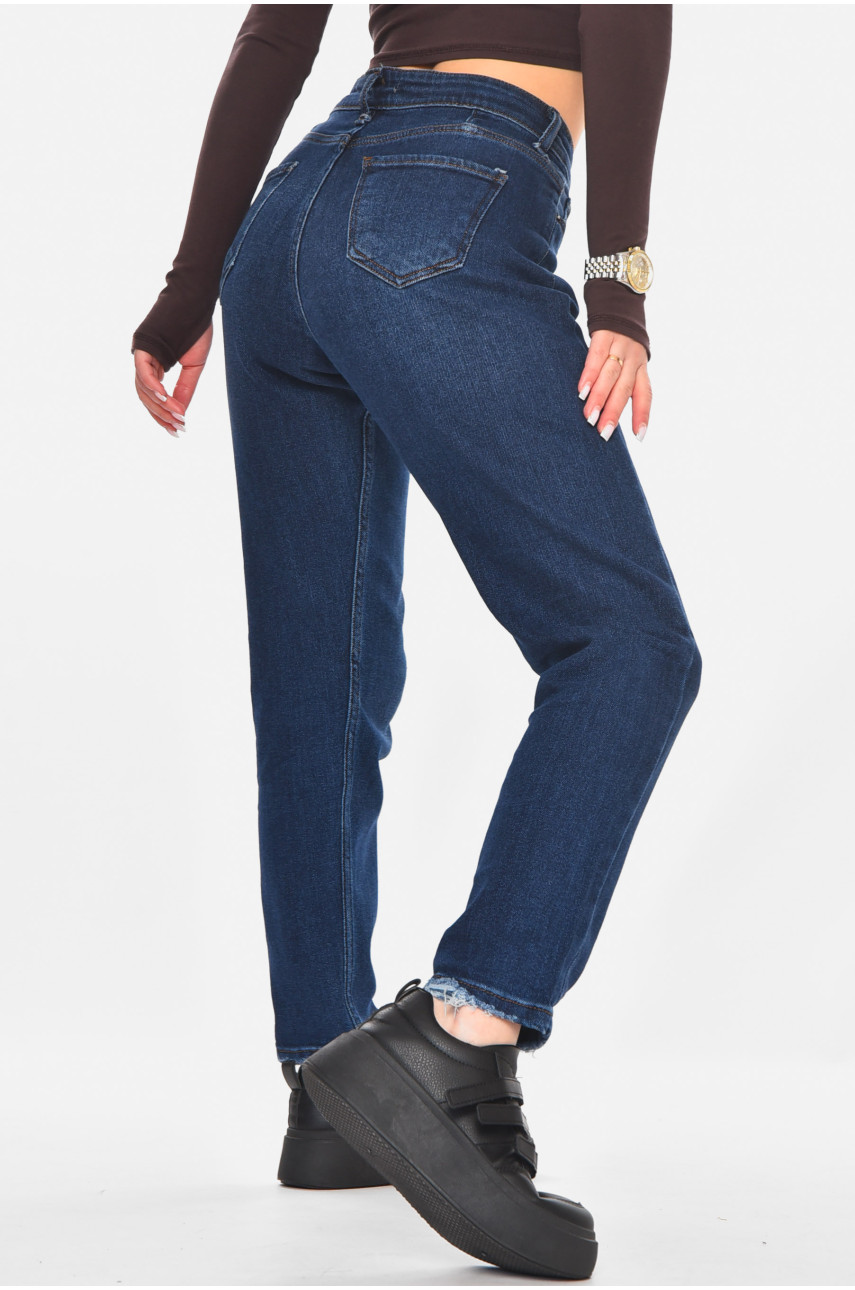 Джинсы женские однотонные синего цвета 1968 210792
