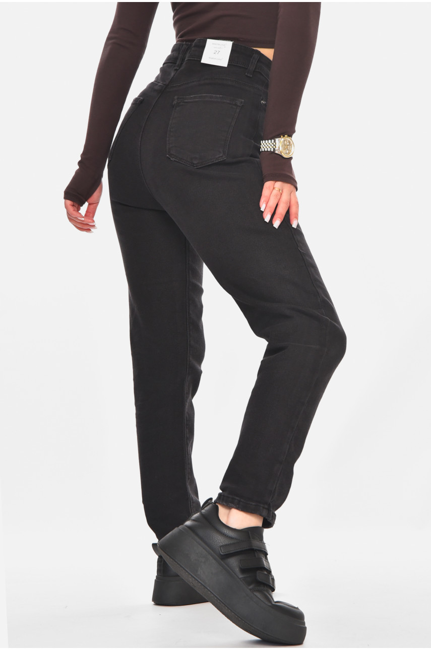 Джинсы женские однотонные черного цвета S5325 210810