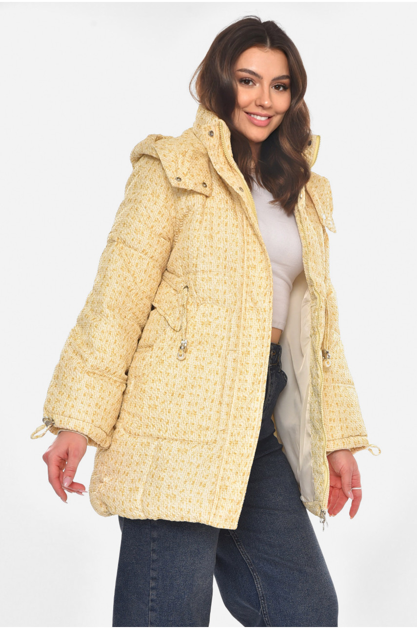 Куртка женская демисезонная бежевого цвета 8802 210834