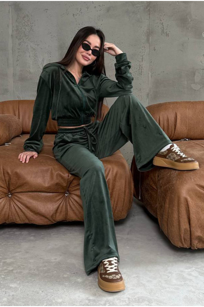 Спортивний костюм жіночий кольору хакі 1053 210858