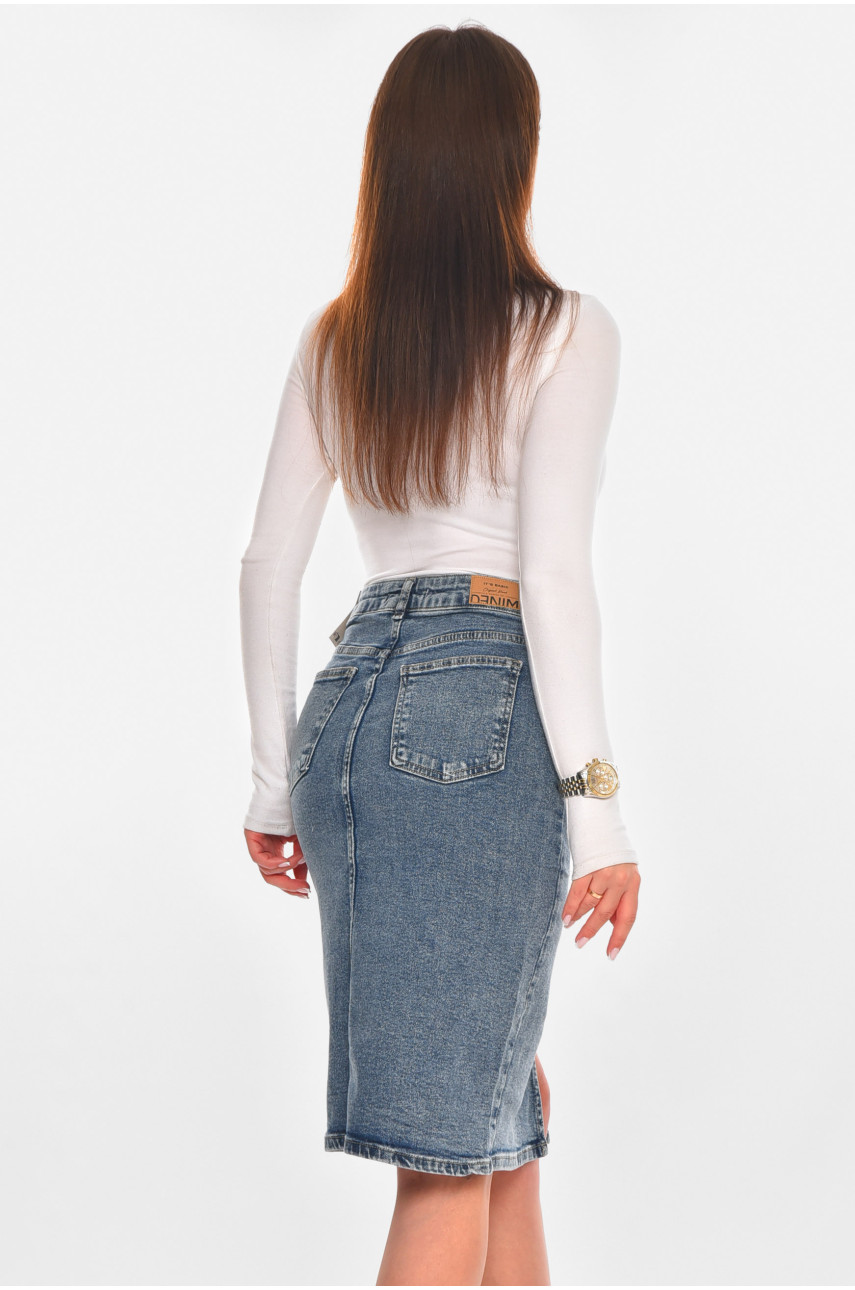 Спідниця жіноча джинсова синього кольору 20571 210863
