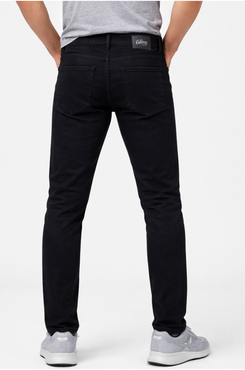Джинсы мужские однотонные черного цвета SL8347 210870