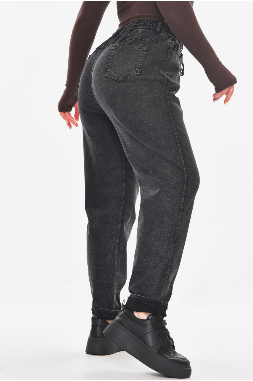 Джинсы женские однотонные черного цвета А4088-1 210889