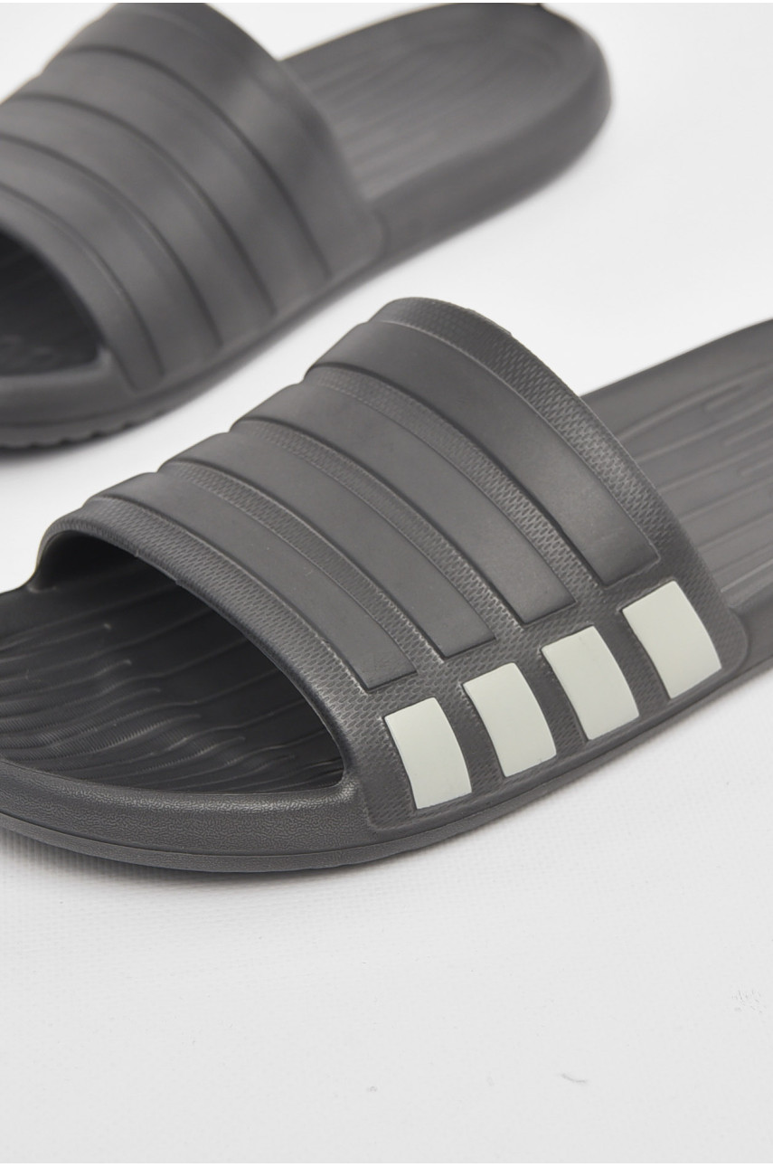 Шлепанцы мужские пена темно-серого цвета L-140 210894 Шлепанцы мужские пена темно-серого цвета L-140 210894