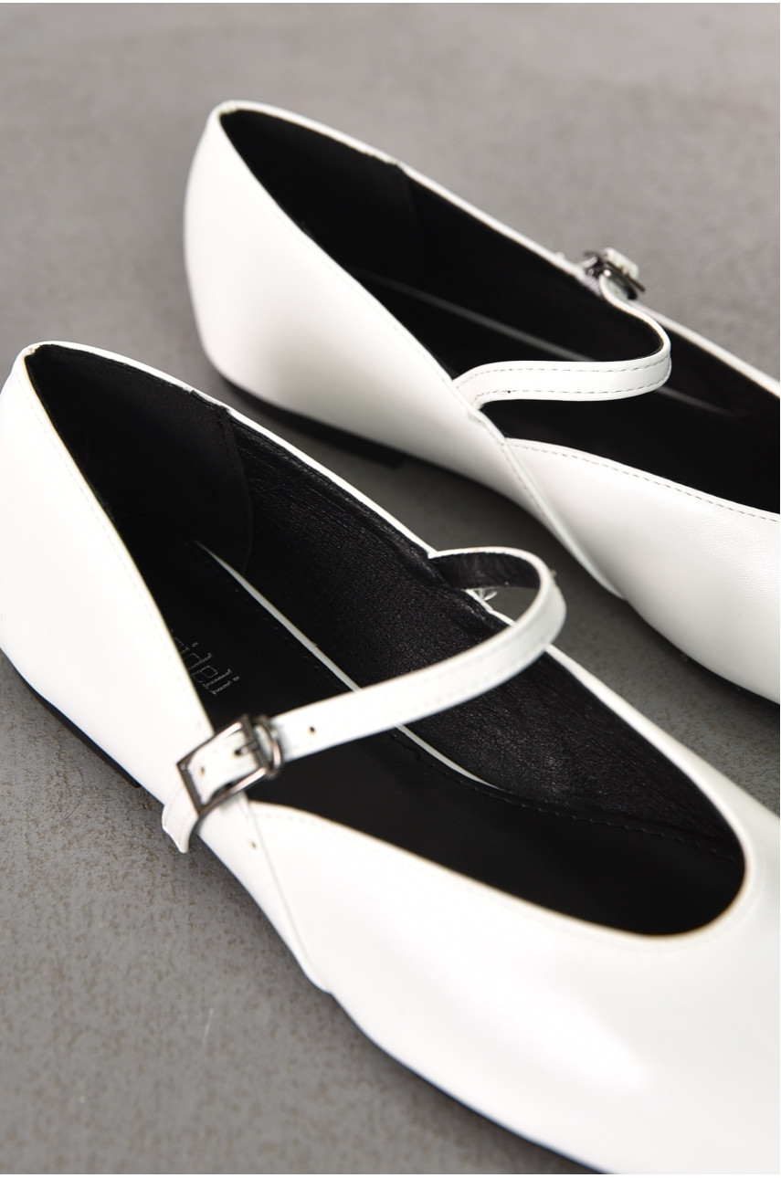 Балетки женские белого цвета W 953-13 210911