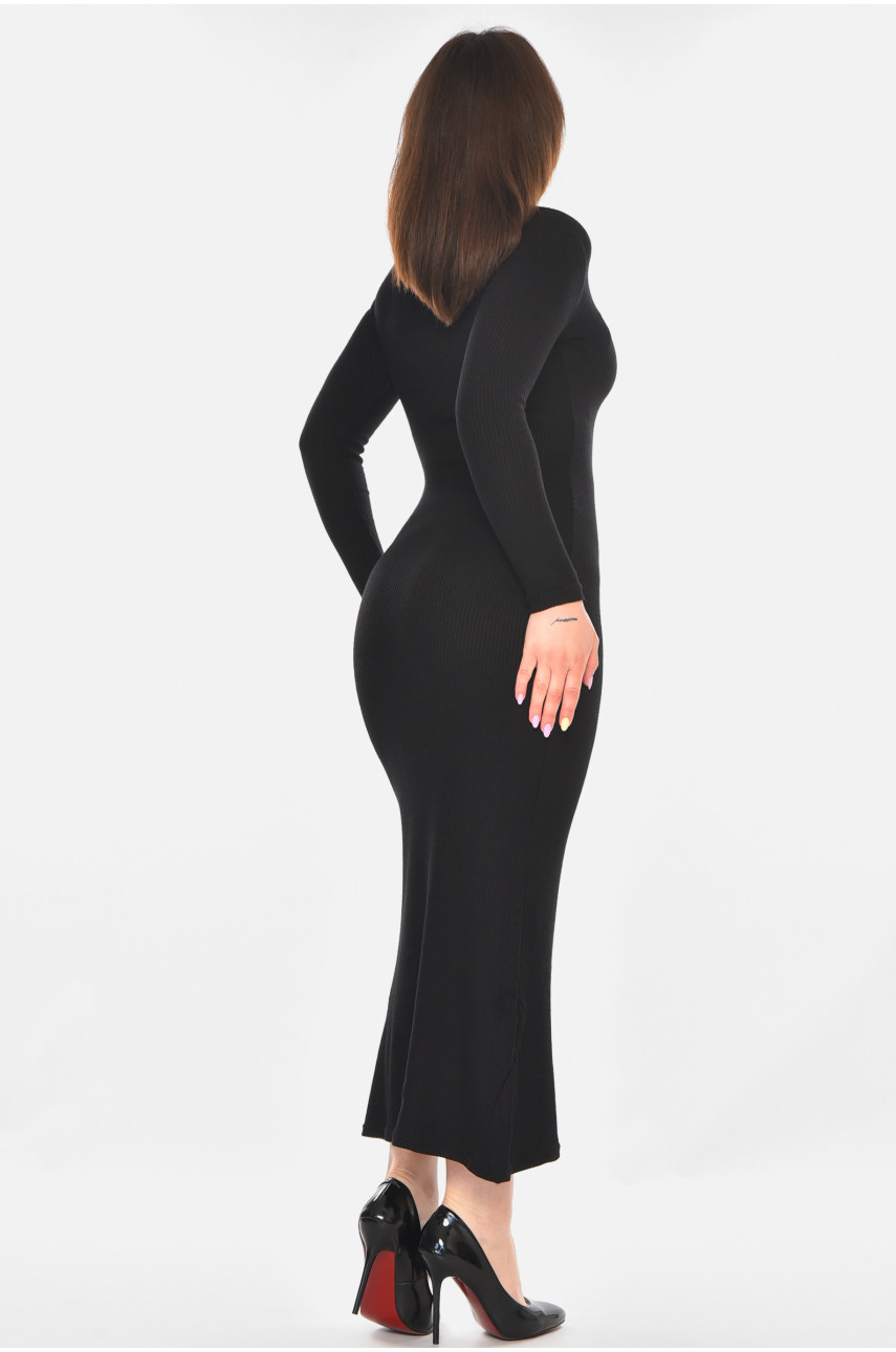 Платье женское однотонное черного цвета 331 210924