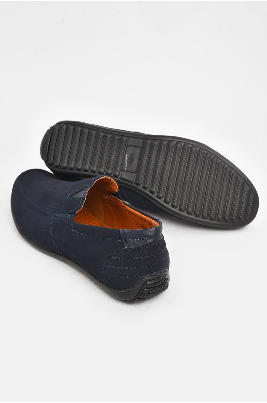 Мокасины мужские темно-синего цвета D51-3B 210946