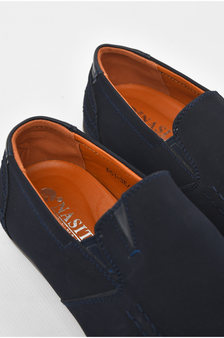 Мокасины мужские темно-синего цвета D51-3B 210946
