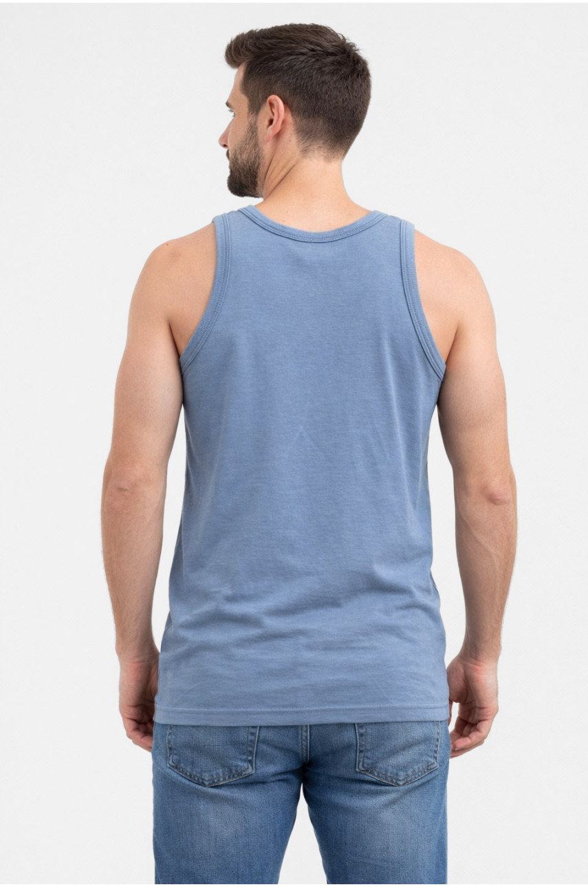 Майка мужская однотонная серого цвета 210963