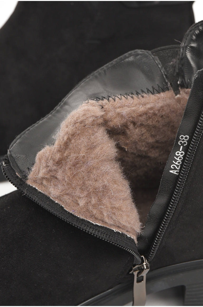 Ботинки женские зимние черного цвета 2668 210978
