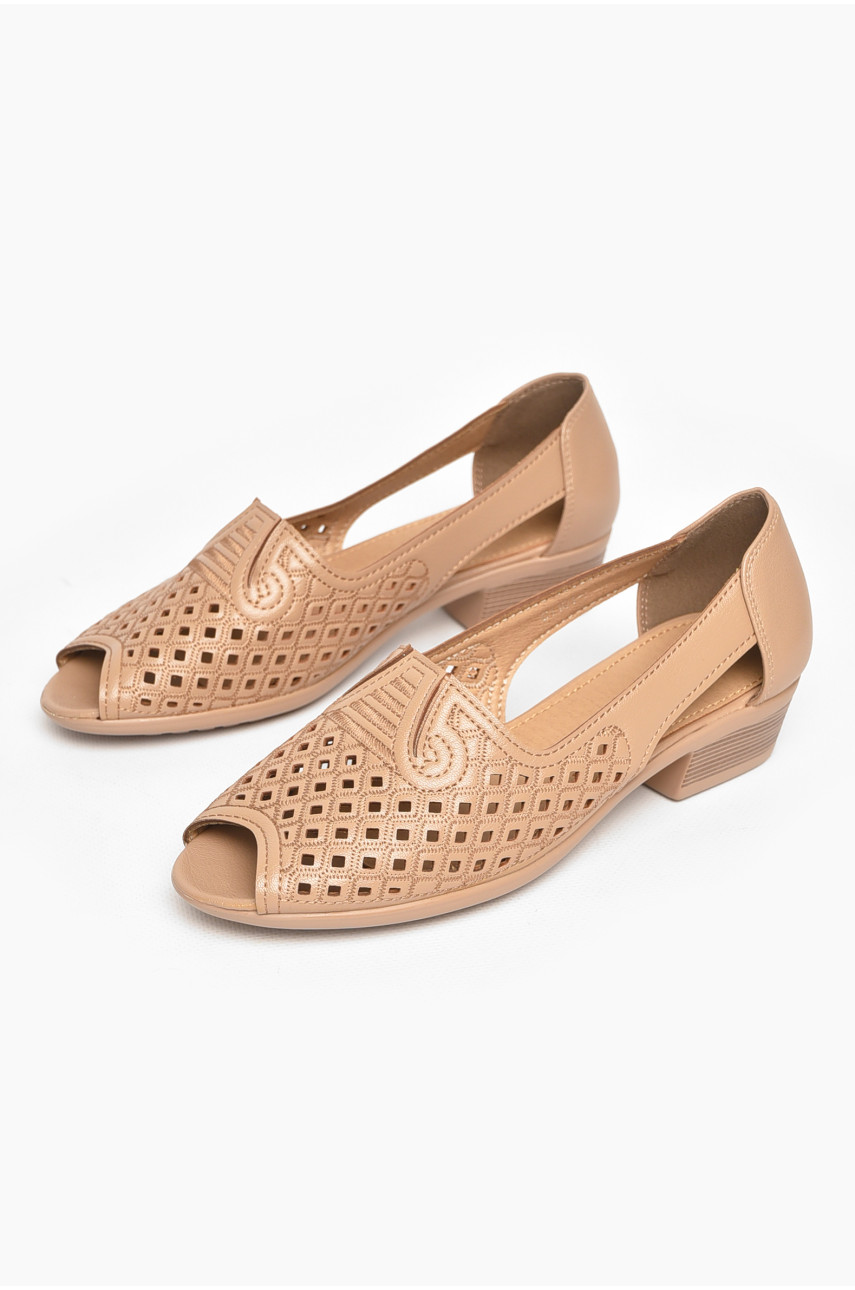 Туфлі жіночі бежевого кольору 1101-7 211009