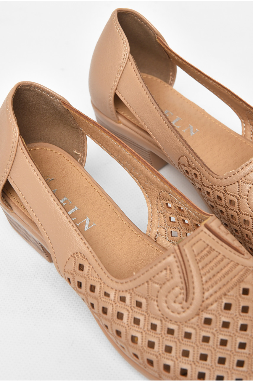 Туфлі жіночі бежевого кольору 1101-7 211009