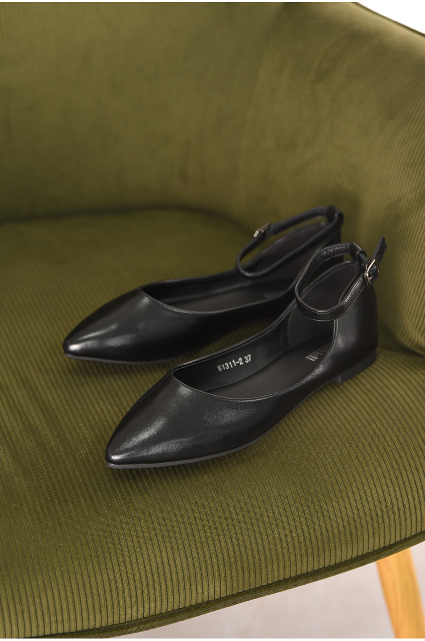 Балетки женские черного цвета W1311-2 211013 Балетки женские черного цвета W1311-2 211013