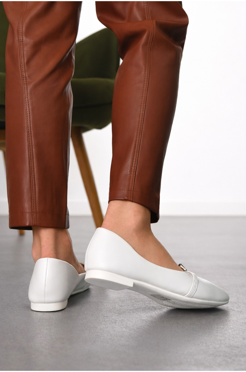 Балетки женские белого цвета W1311-9 211015