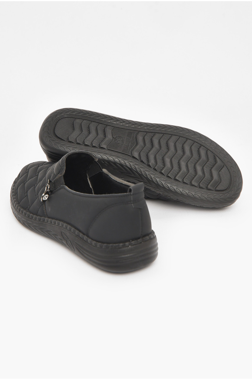 Мокасины женские черного цвета 202-1 211025 Мокасины женские черного цвета 202-1 211025