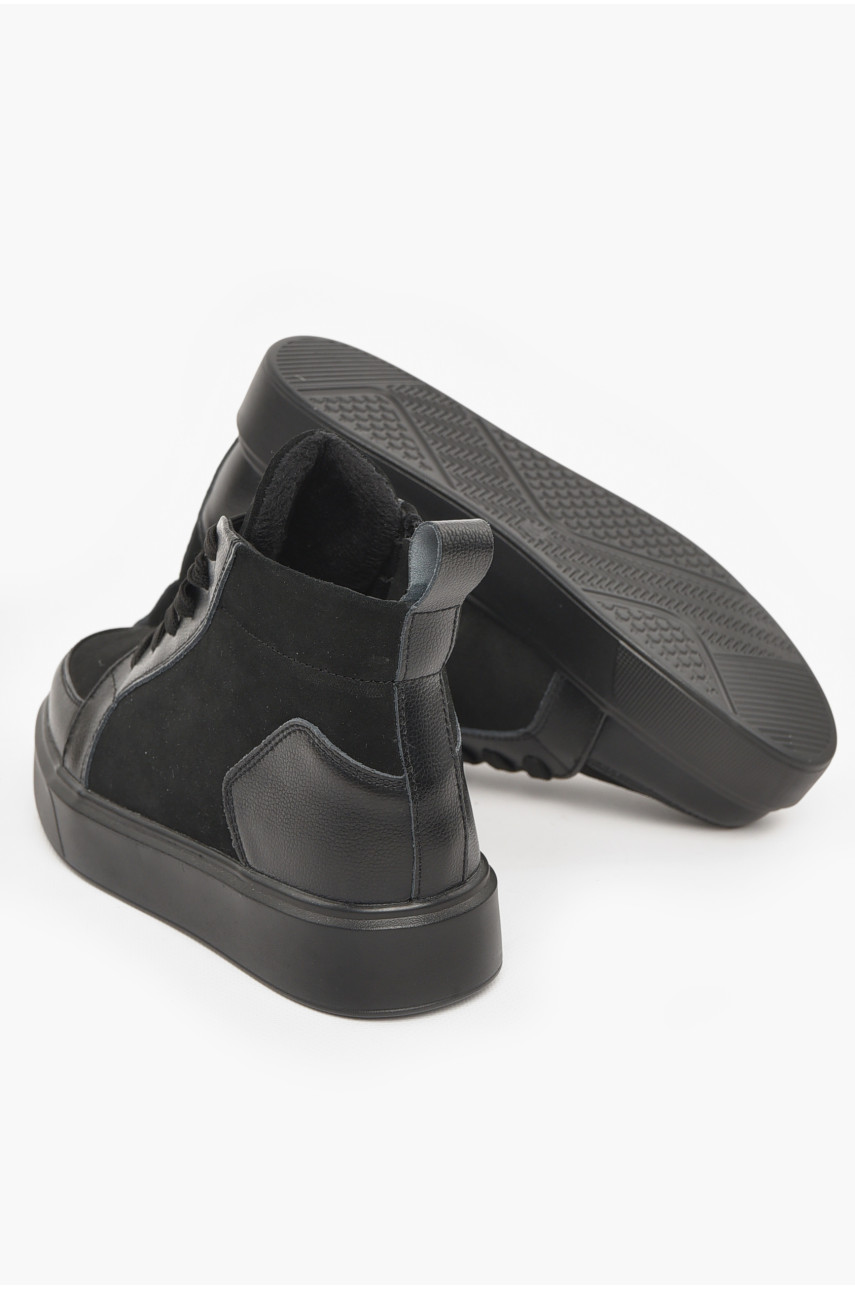 Ботинки женские демисезонные черного цвета 539-7-1 211027 Ботинки женские демисезонные черного цвета 539-7-1 211027