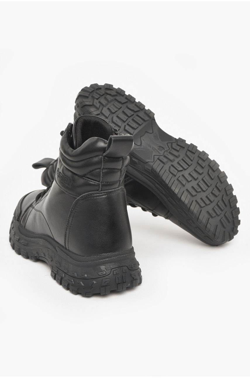 Ботинки женские зимние черного цвета 1079-1 211030 Ботинки женские зимние черного цвета 1079-1 211030