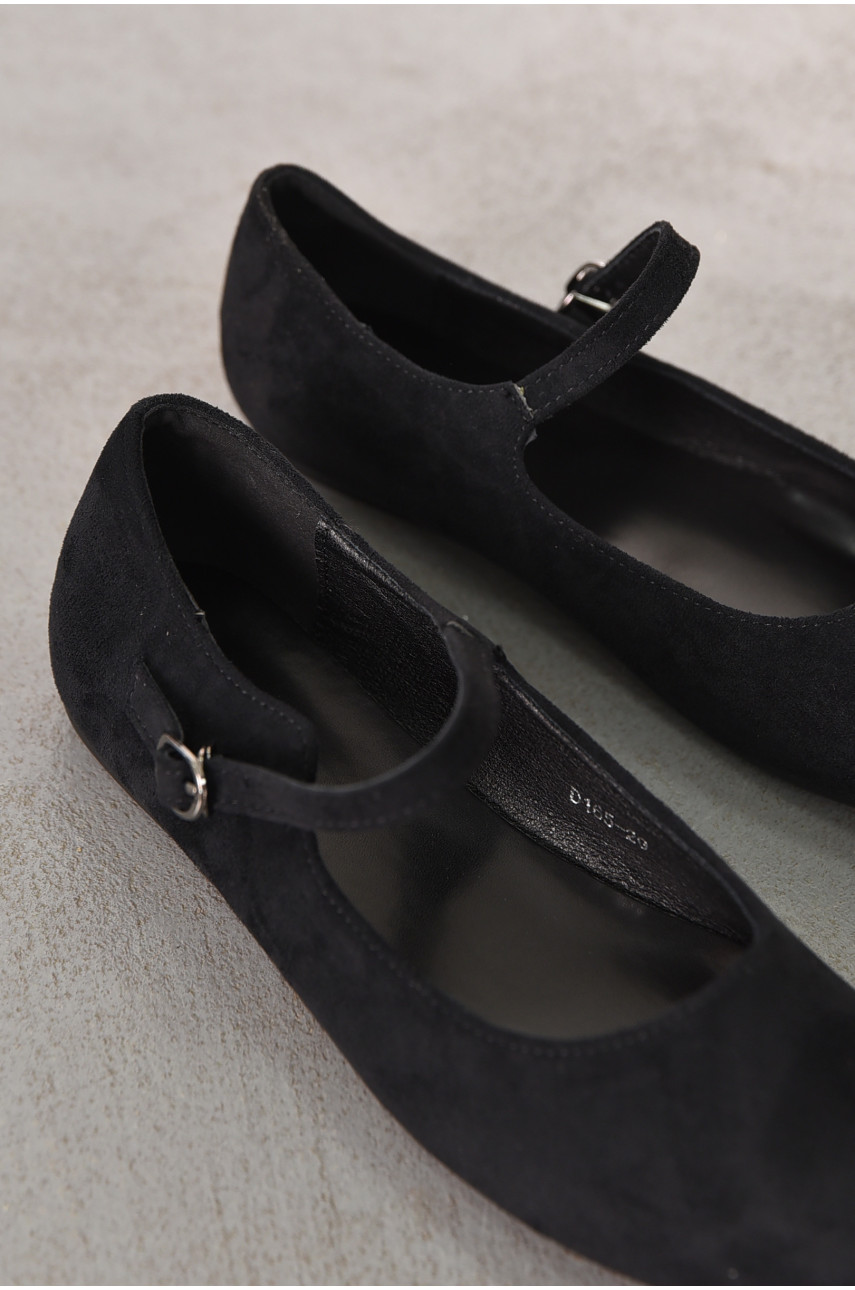 Балетки женские черного цвета 165-20 211031