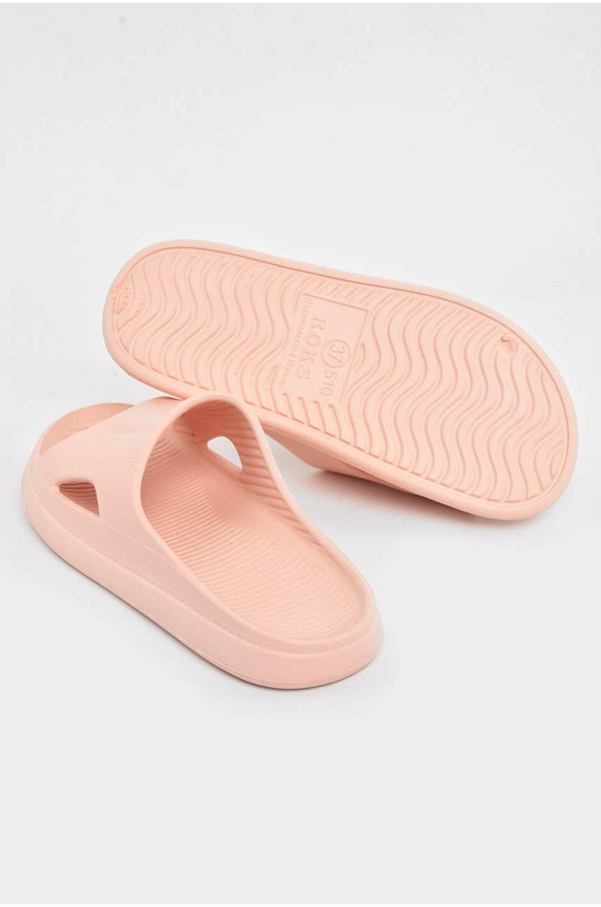 Шлепанцы пена женские пудрового цвета Уценка 510 211034