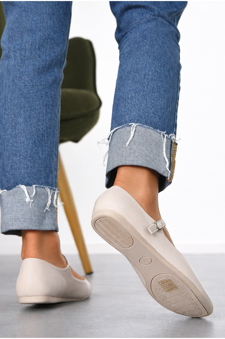 Балетки женские серого цвета 165-9 211035