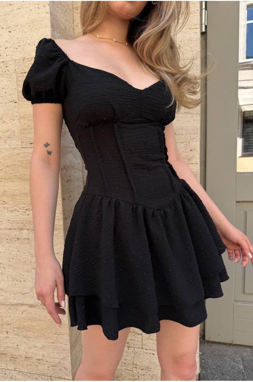 Сукня-комбінезон із шортами жіноча чорного кольору 004 211036