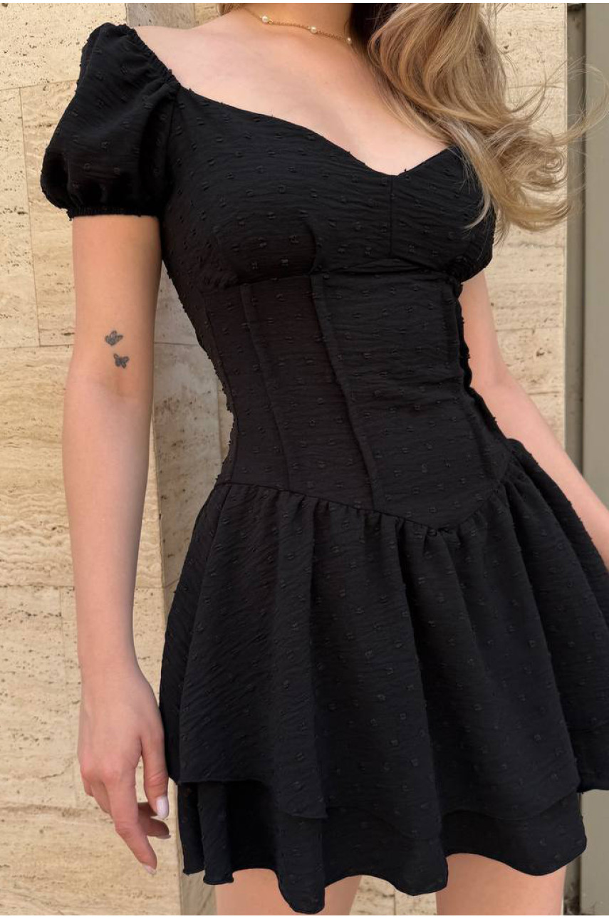 Сукня-комбінезон із шортами жіноча чорного кольору 004 211036