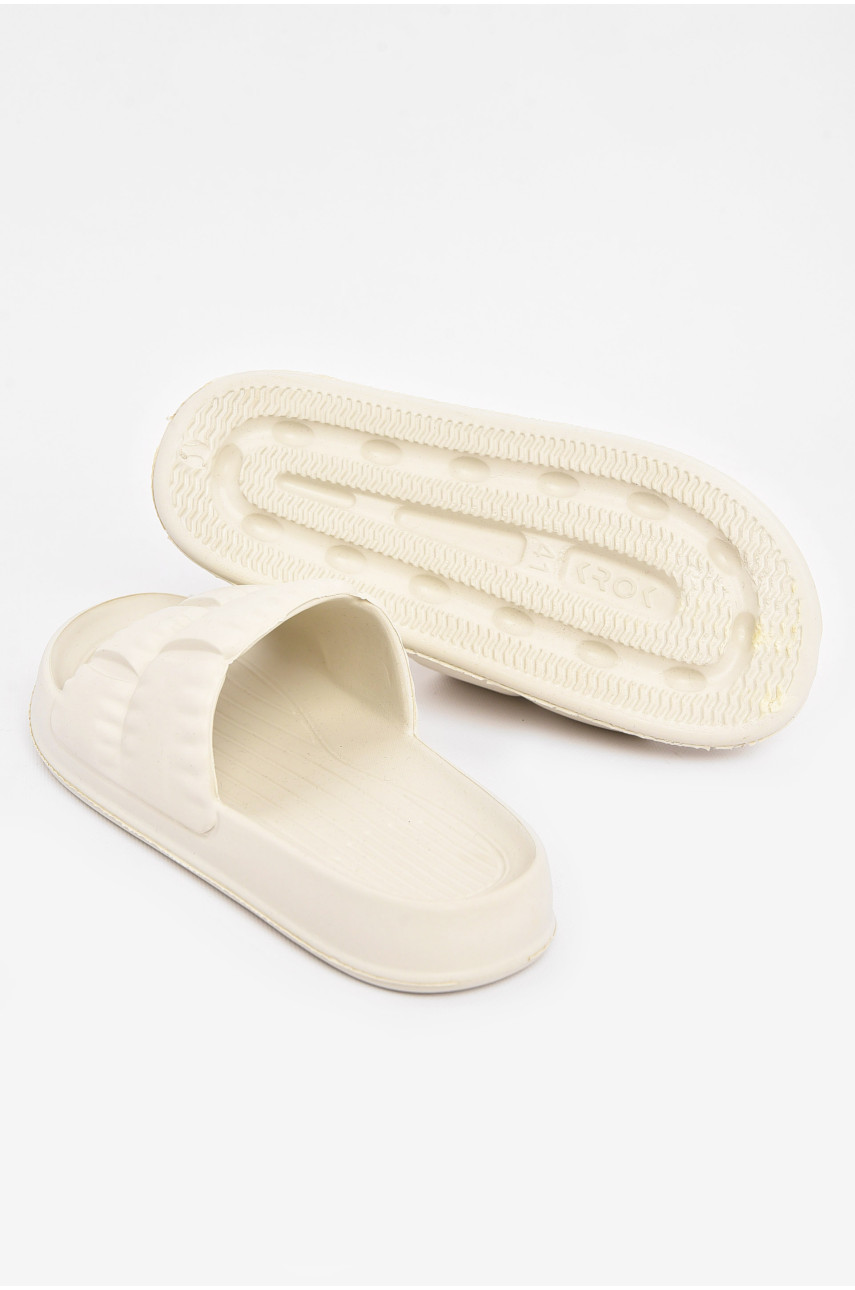 Шлепанцы пена женские белого цвета Уценка С-95 211038