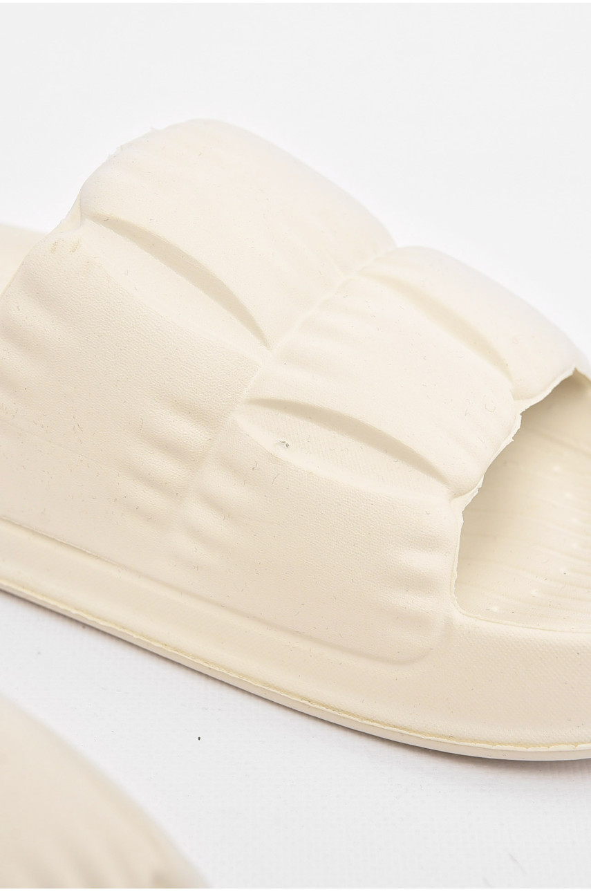 Шлепанцы пена женские белого цвета Уценка С-95 211038