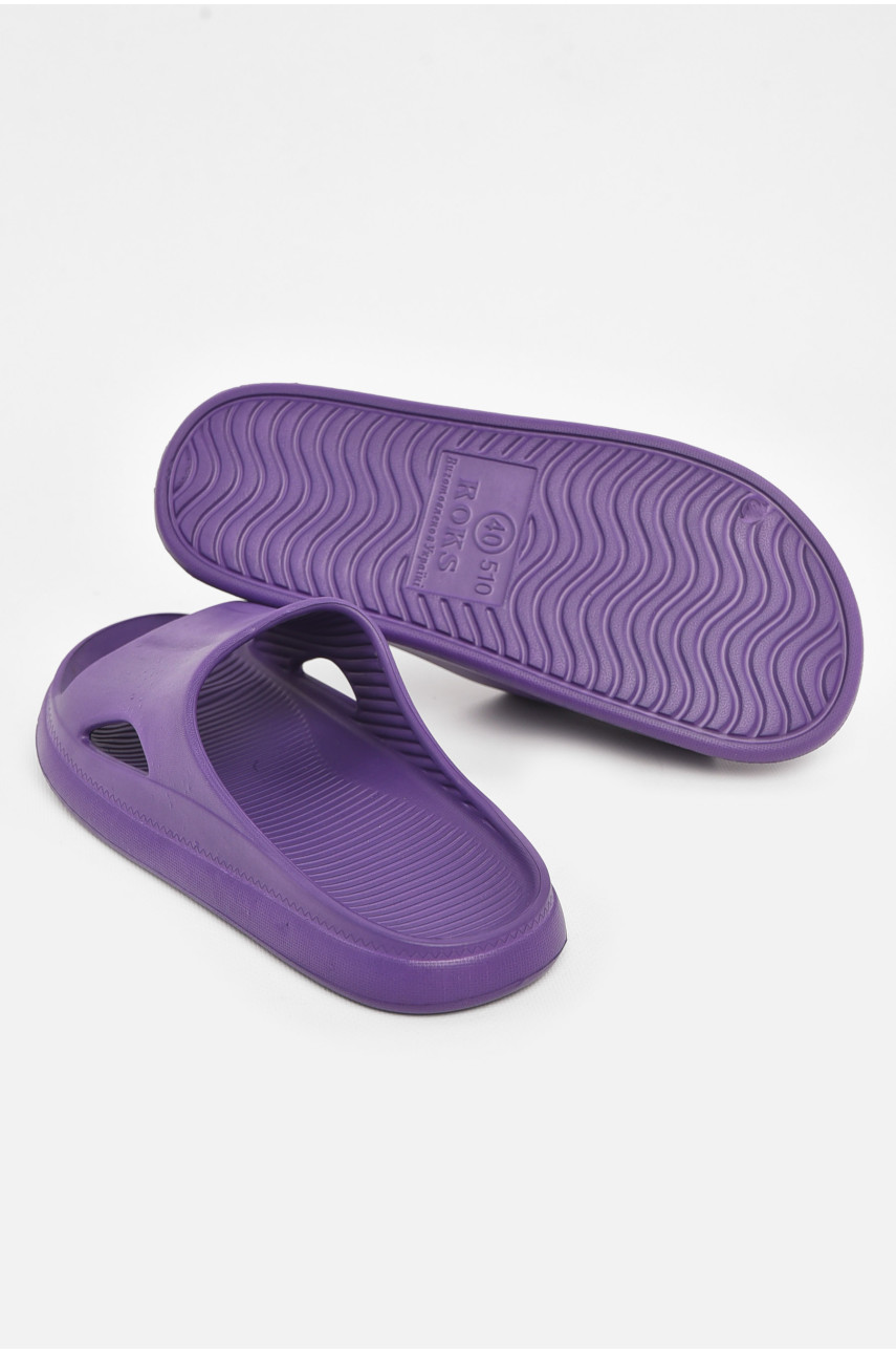 Шлепанцы пена женские темно-фиолетового цвета Уценка 510 211041
