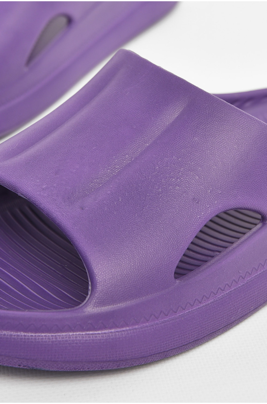 Шлепанцы пена женские темно-фиолетового цвета Уценка 510 211041