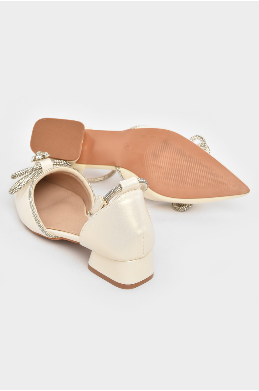 Босоножки женские молочного цвета 30-3 211042 Босоножки женские молочного цвета 30-3 211042